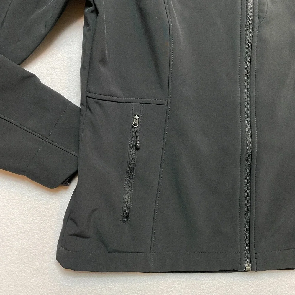 The North Face Windwall Jacket Womens Large Black Venture Full Zip Windbreaker